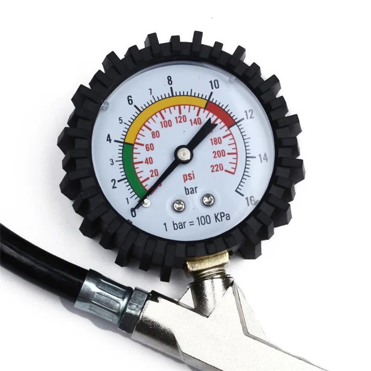 0-16bar/0-220psi шиномонтажный Манометр с аналоговым циферблатом надутые насосы сдутые ремонтные инструменты для автомобиля мотоцикла