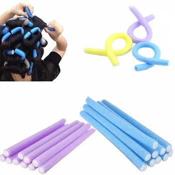 

10X Soft Foam Curler Bendy Twist Curly Hair DIY Makers Styling Hair Rollers Pro
