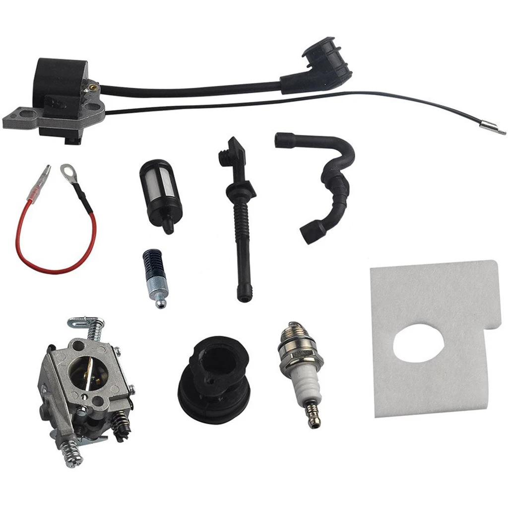 Fuel Line Filter Oil Filter Spark Plug Ignition Coil Set for STIHL MS440 044in Tool Parts from