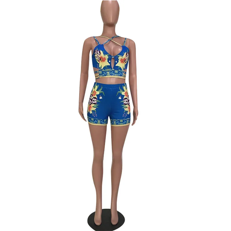 Adogirl الأزهار طباعة المرأة رياضية الصيف اثنين من قطعة مجموعة الجوف خارج السباغيتي الأشرطة المحاصيل أعلى + السراويل رخيصة أزياء وتتسابق Adogirl الأزهار طباعة المرأة رياضية الصيف اثنين من قطعة مجموعة الجوف خارج السباغيتي الأشرطة المحاصيل أعلى + السراويل رخيصة أزياء وتتسابق