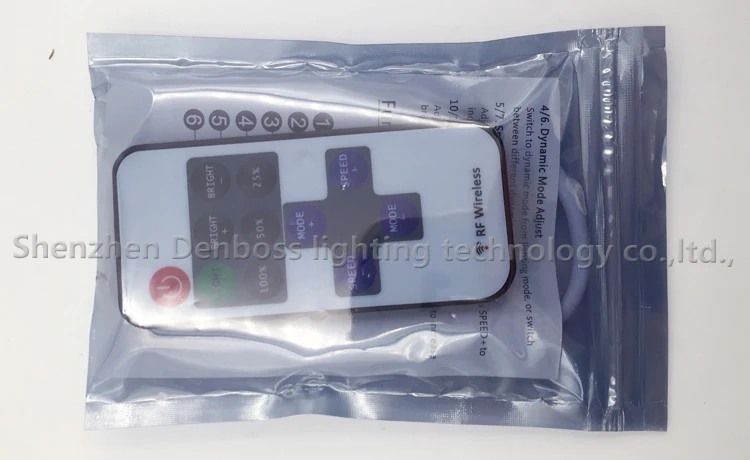 rf sem Fio Tira Conduzida Mini Controle Remoto Freqüência Suave Dimmer & Fio Conector Brilho Ajustar 12 v Led Controlador dc 5v-12v-24v 1 mini controle remoto freqüência suave dimmer dc