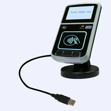 ACR123U lcd совместимый EMV-based платеж для ISO 14443 A B карты+ комплект SDK 13,56 MHZ Бесконтактный USB, rfid-считыватель писатель