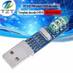 TZT 5 V Мини PCM2704 USB ЦАП Hi-Fi USB звуковая карта USB Мощность ЦАП Декодер совета модуль для Arduino Raspberry Pi 16 бит