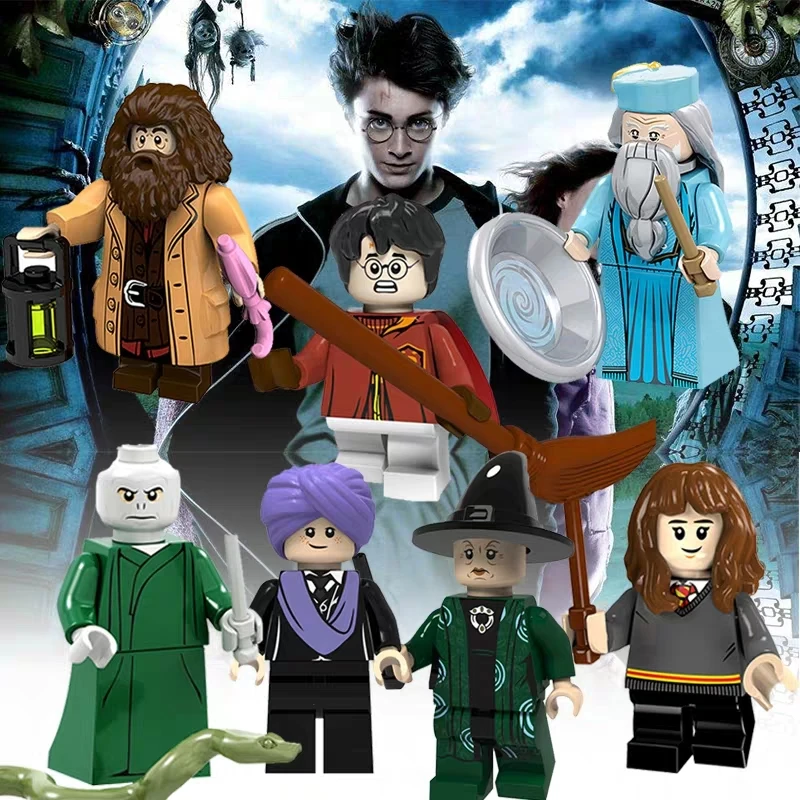 

Original playmobil famous Hogwarts Harri Potte duplo model building blocks fantastic beasts set Toys Festival gift for Kid H