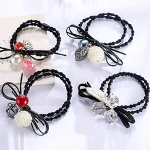 LNRRABC, новинка, 16 форм, кристалл, для девушек, для волос, веревка, кольцо, модные, прочные, эластичные резинки для волос, резинка для волос, конский хвост, аксессуары для волос