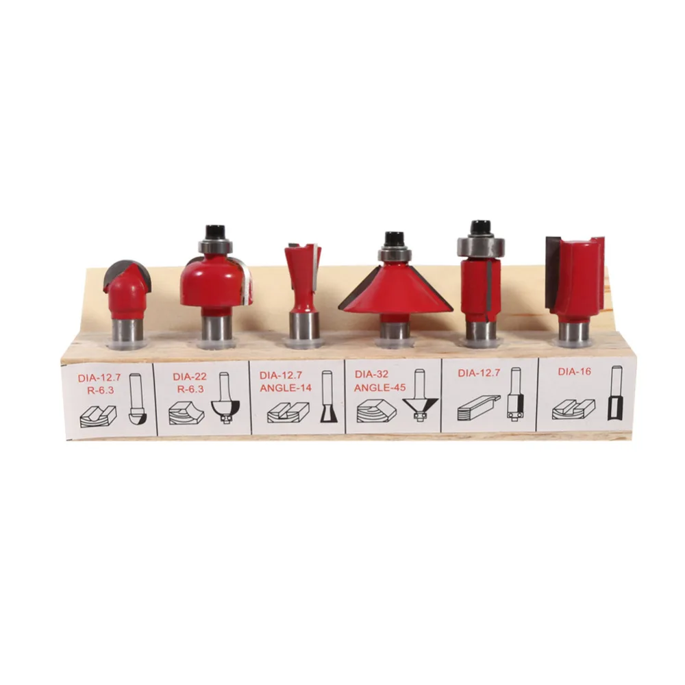 

12 pcs/sets Milling Cutter Router Set 8mm Wood Cutter Carbide Shank Mill Cutter Woodworking Engraving Cutting Tools Durable