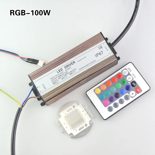 Светодиодный RGB чип 10 Вт 20 30 50 100 Золотой провод чипы лампы медный кронштейн с