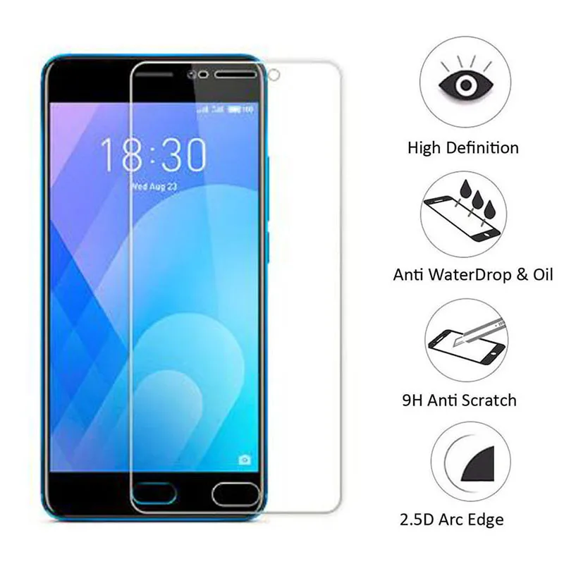 

Scratch Proof 2.5D Glass Film on for Meizu M5S M5C Protective Tempered Glass For Meizu M5 M6 M3 Note MX6 Pro 6 6S U20 Glass Film