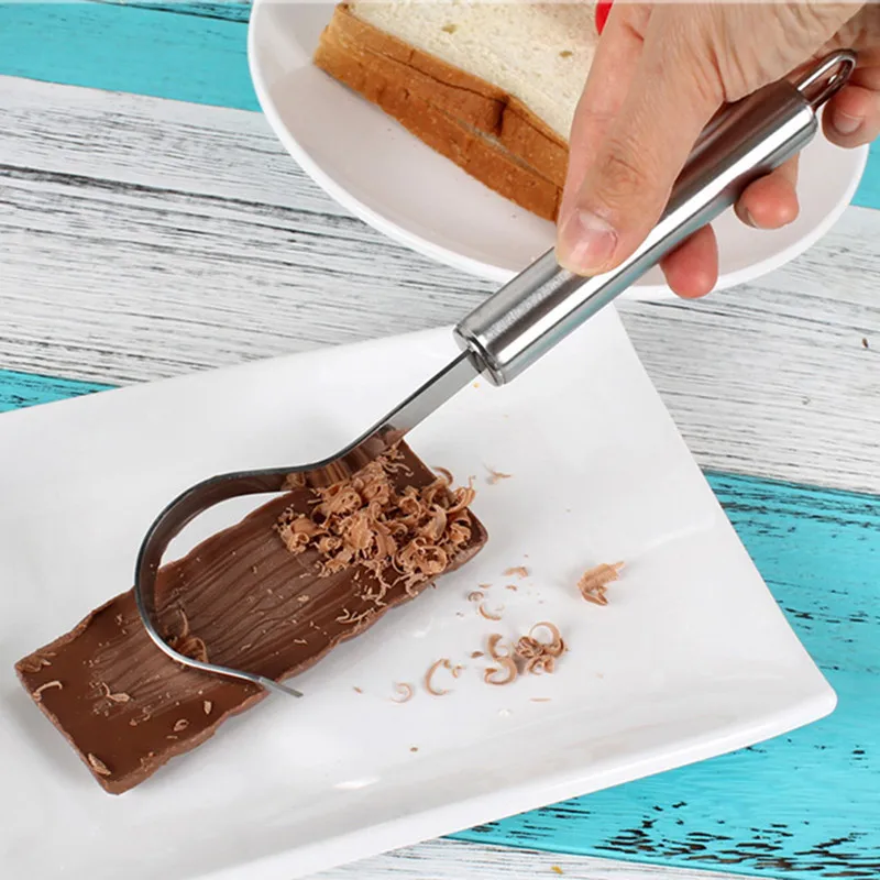 Stainless Steel Chocolate Scraper Cheese Grater Butter Blade Knife
