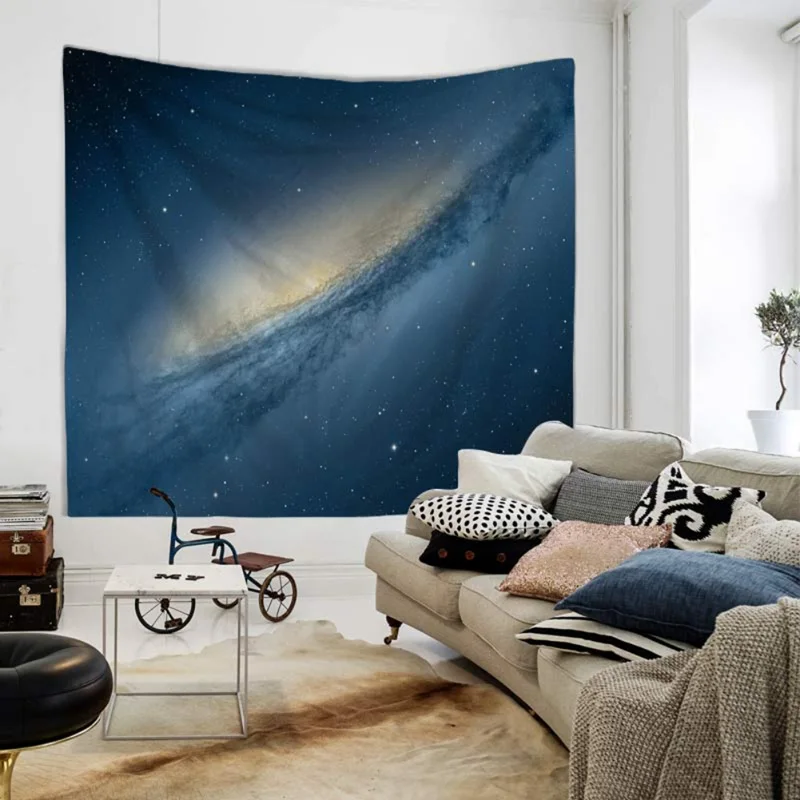 Hanging Tapestry Universe Galaxy And Star In Outer Space Colorful Wall