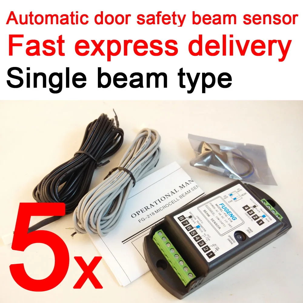 

Fast express delivery 5 sets Single beam type automatic door safety sensor FG-218