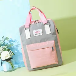 Детские сумки для мамы 2019 детские пеленки сумка с USB Интерфейс большой Ёмкость водонепроницаемый подгузник сумка влагонепроницаемый