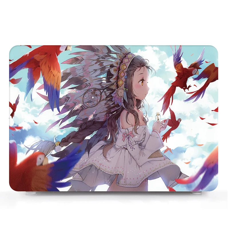 Чехол для ноутбука с новым рисунком+ клавиатура для 11 12 13 15 дюймов Apple Macbook Air Pro retina Touch Bar A2159 A1932 чехол для ноутбука