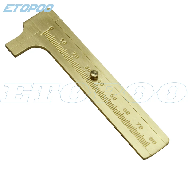 Measure Measurement Tool Single/double Scale Mini Solid Brass Sliding