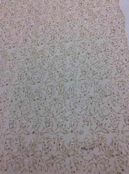 

glued glitter African French Lace Fabric High Quality African Tulle Lace Fabric with glitter sequins lace fabric