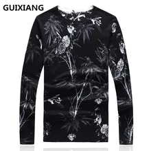 GUIXIANG Весна и осень мужские повседневные свитера с круглым вырезом Трикотажные мужские свитера высокого качества шерстяной мужской свитер полный размер M-4XL