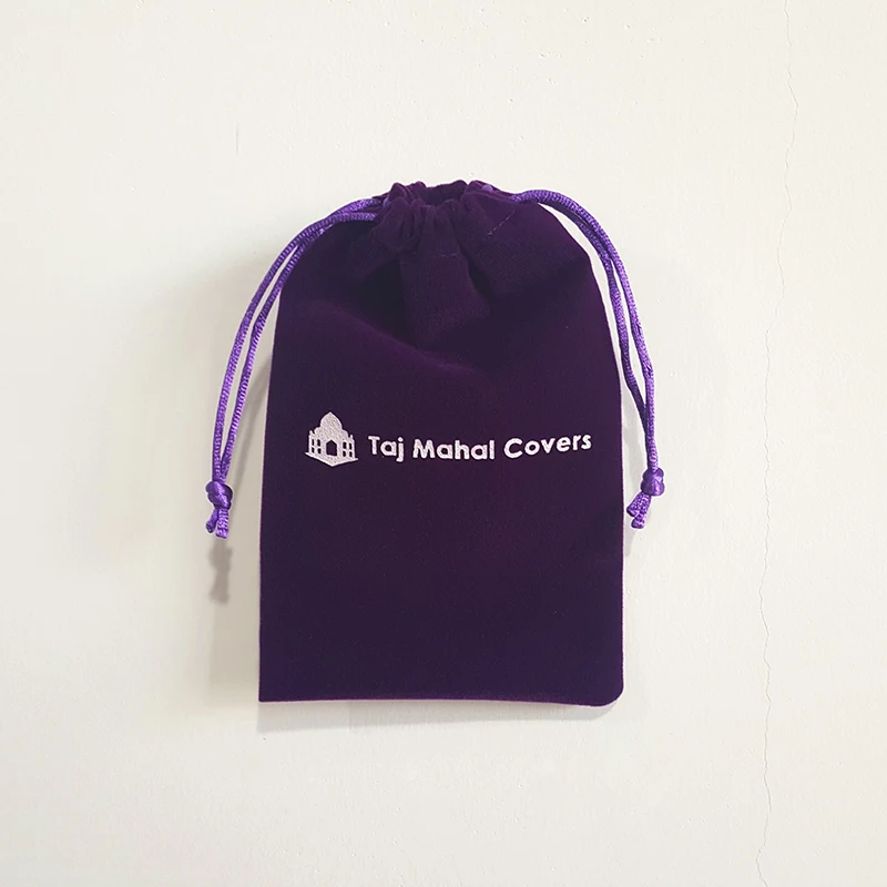 cheap small custom velvet drawstring gift pouch bags (7)