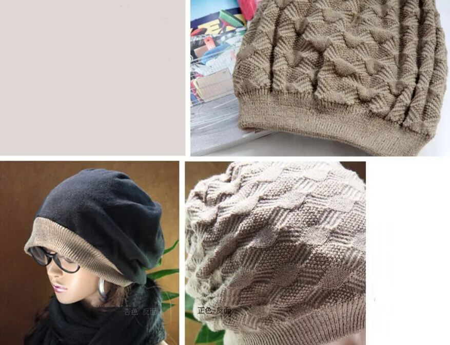 1 шт. Корейская версия теплые зимние вязаные шапки модные мужские и женские шапочки флисовая шапка 8501