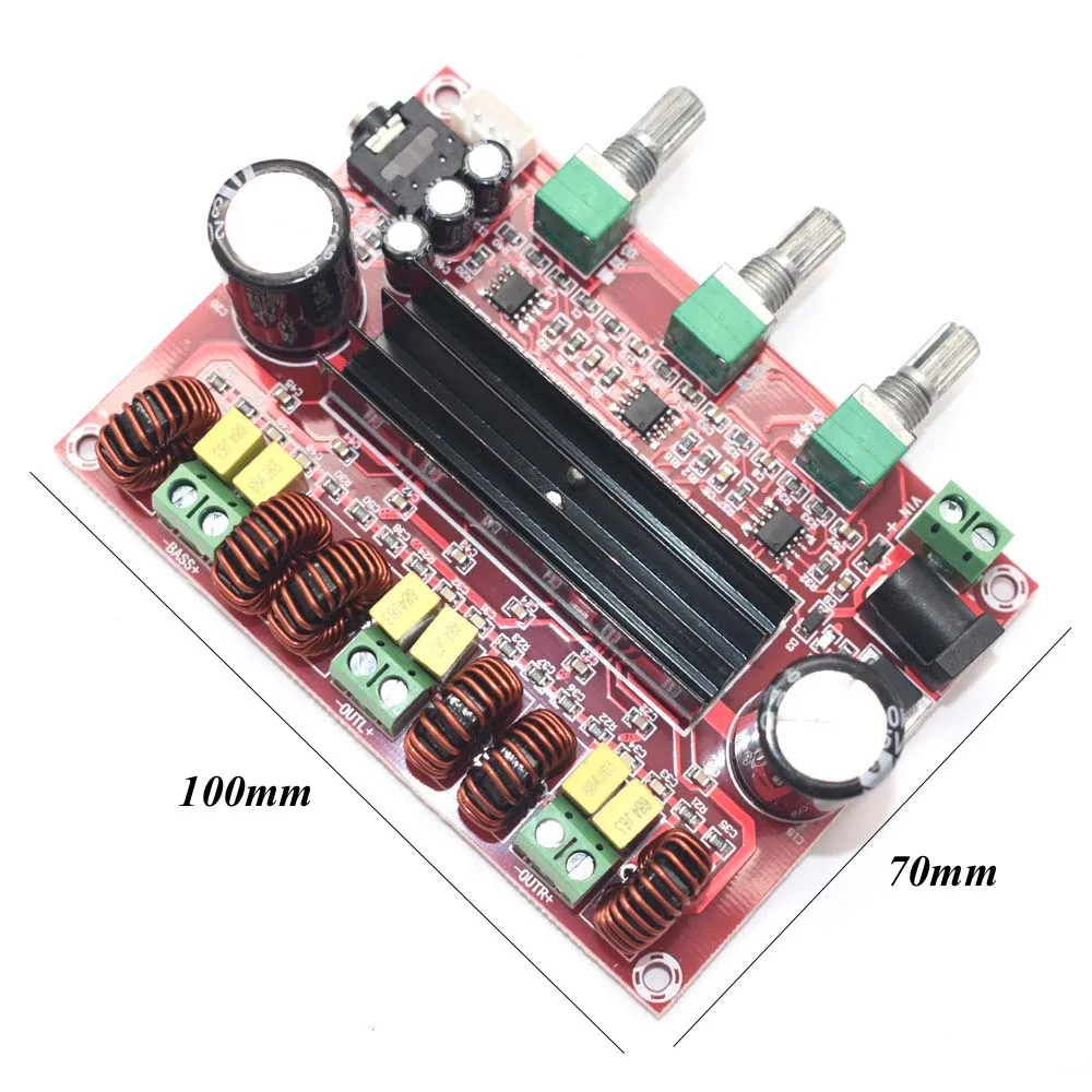 Lusya TPA3116D2 2,1 Digital amplificador de Audio de 80 W * 2 + 100 W Subwoofer 2,1 amplificador de audio para 4-8 ohm altavoz D3-005