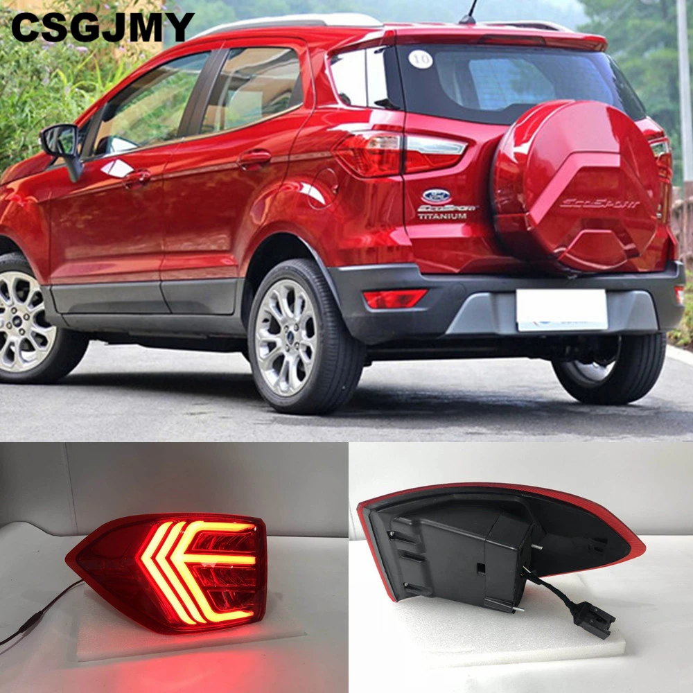 

2PCS LED Tail Light For Ford Ecosport 2013 - 2018 2019 Car LED Rear Bumper Light LED Brake Light Auto Bulb Decoration Lamp