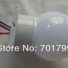 60 мм Диаметр полноцветный WS2811 Глобус Тип пиксель света; DC12V вход; 1,44 Вт(6 шт. 5050 SMD RGB внутри); белое основание; для выведения токсинов, 40 шт в нитке