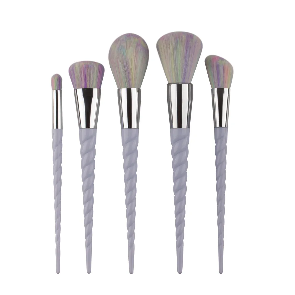 

5pcs Unicorn Brushes Set Eyeshadow Blending Brush Powder Foundation Eyeshadading Eyebrow Lip Eyeliner Brush Cosmetic pincel Tool