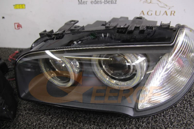 Для BMW E83 X3 2007 2008 2009 2010 ксеноновая фара отличное Ультра яркое освещение smd комплект светодиодов «глаза ангела» DRL