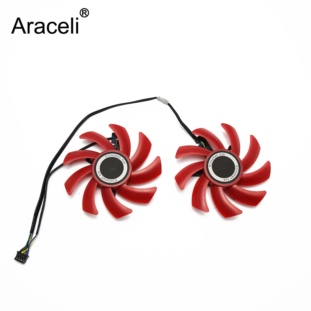 2PCS/lot 85MM FDC10H12S9-C FY09010H12LPB Cooler Fan Replace For HIS XFX RX 570 RS R9 285 390X RX580 Graphics Video Card Cooling