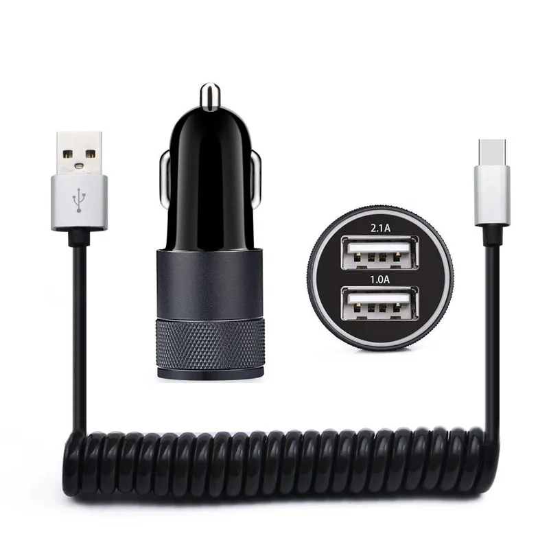 Micro USB C Type кабель 3.1A Автомобильное зарядное устройство для Huawei XIAOMI LG SONY MOTO HTC Samsung