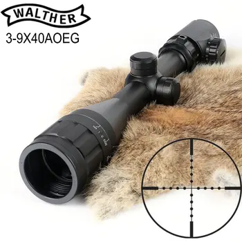 

WALTHER FT 3-9X40AOEG Hunting Riflescope Mil Dot Glass Etched Reticle Trail Rifle Scope