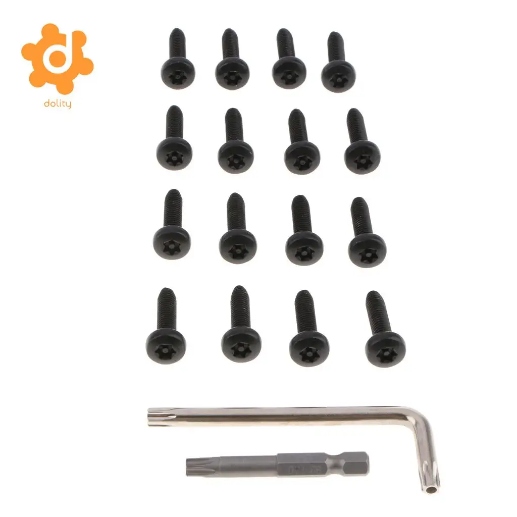 Compatible Ford (15-18) F150 F250 F350 Truck Bed Tie Down Panel Bracket, Bed Load Hook Reinforcement Panel 4PC Anti-Theft Screws