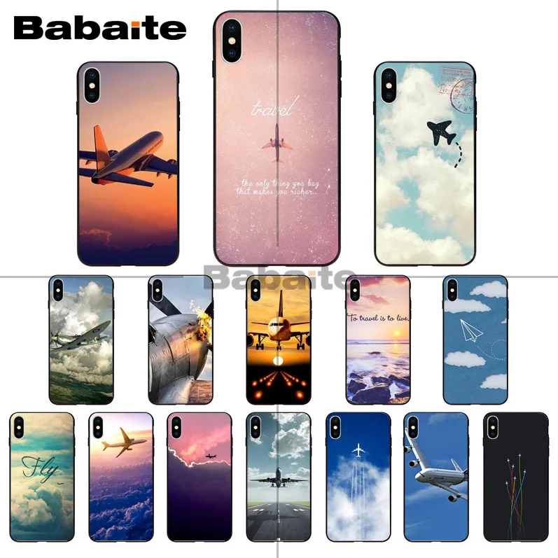 Мягкий силиконовый чехол для iphone 11pro max путешествие в виде Парижского самолета