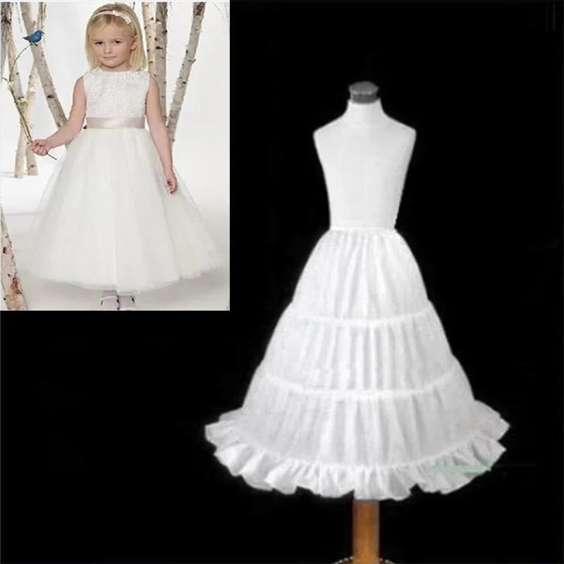

Kid's Petticoat Crinoline Tutu Underskirts Half Slip for Bridesmaid Children Girl 88 S7JN