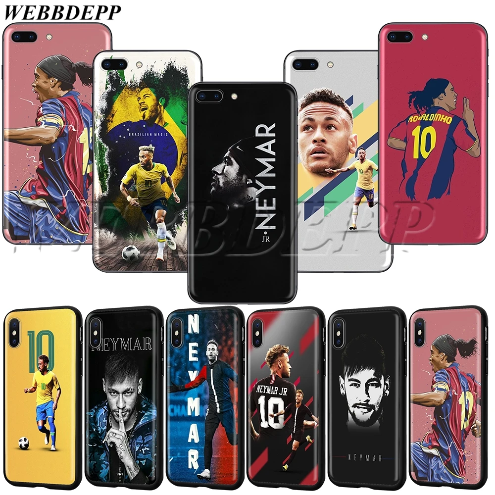 

WEBBEDEPP Soccer Player Neymar 10 TPU soft Case for iPhone 11 Pro XS MAX XR X 8 7 6 6s 5 5s Plus