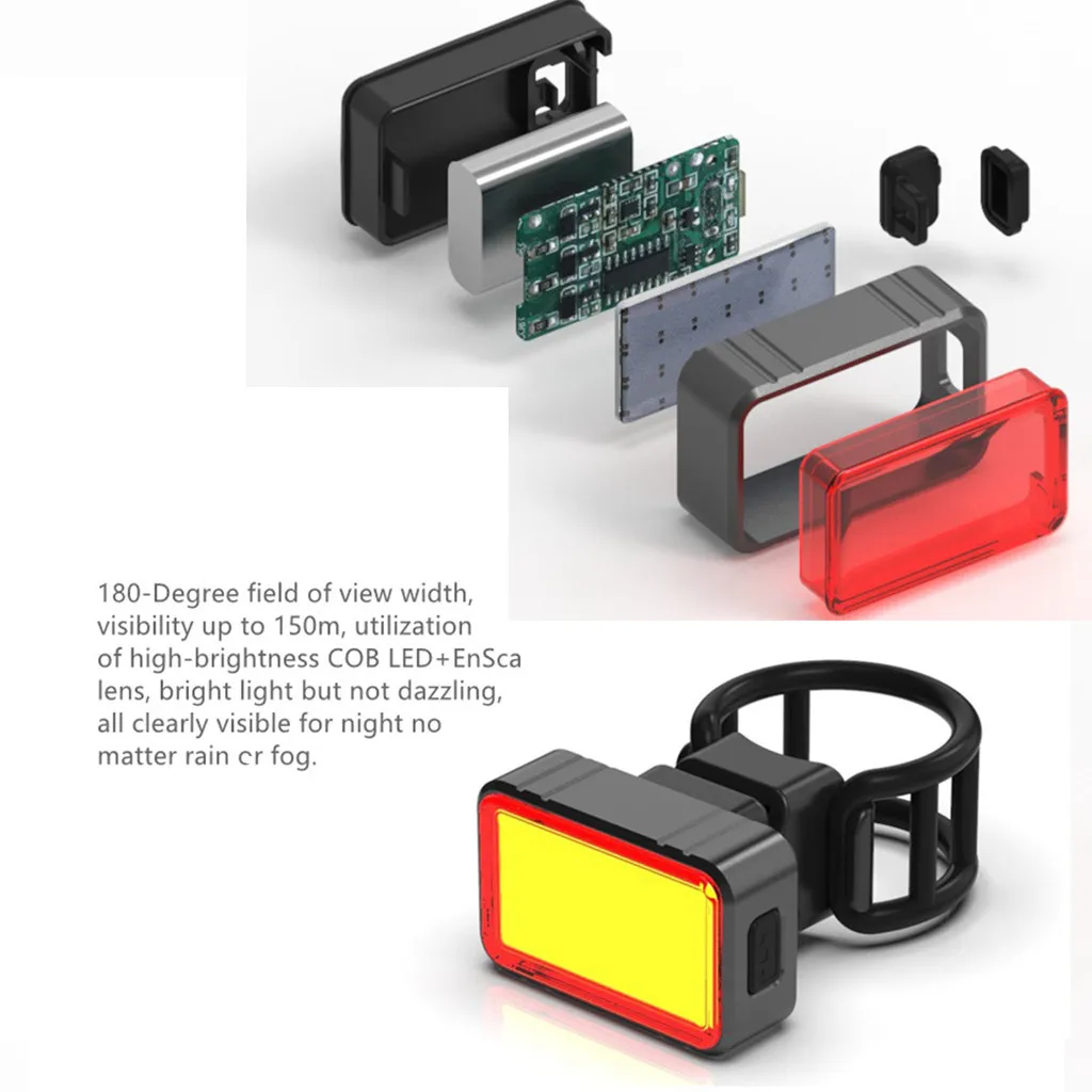 

Bicycle Light Usb LED USB Rechargeable Bike Tail Light Bicycle Safety Cycling Warning Rear Lamp Bicycle Light Rechargeable