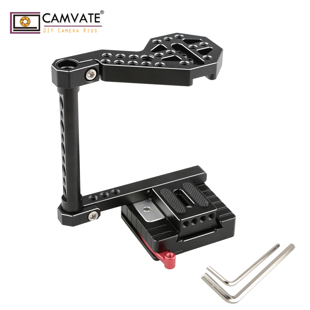 

CAMVATE Camera DSLR Cage for Cameras Panasonnic GH5, GH4, GH3, Fujifilm X-T2, DSLRs EOS 650D, 550D, NIKON D330 C1530