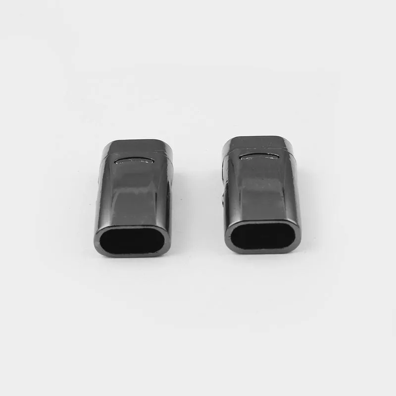 5x Gunmetal Magnetic Clasp for 10*5.5mm Flat Leather Cord Connector DIY Jewelry
