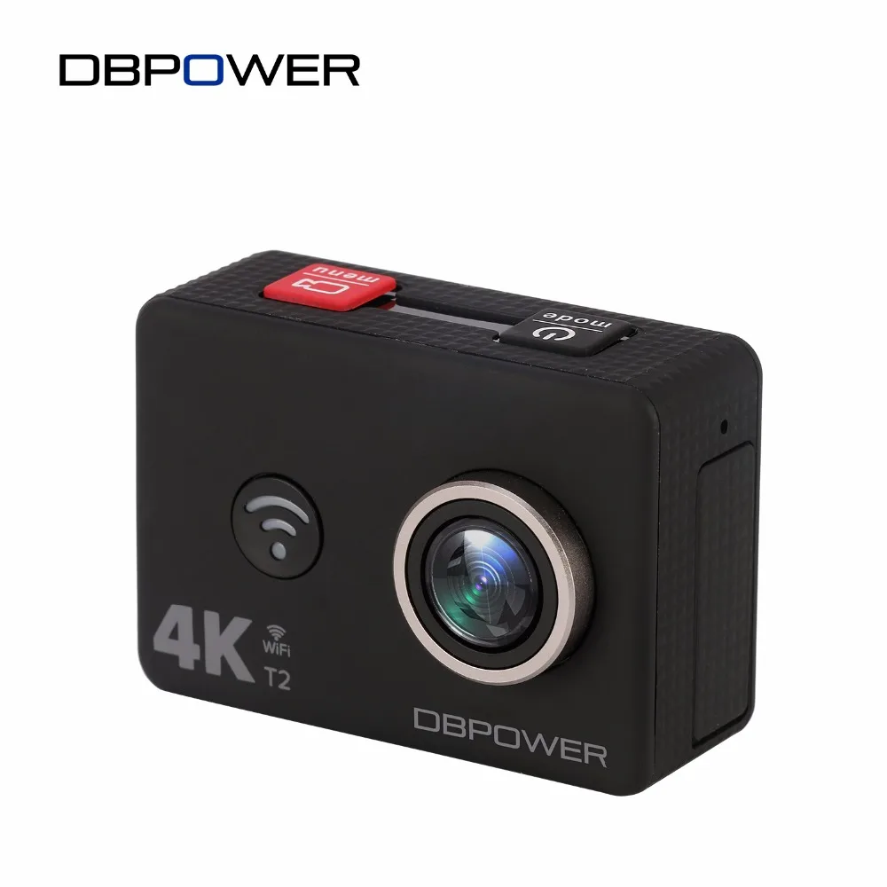 DBPOWER T2 4K Wifi Action Camera 14MP 7G lens Ultra HD Waterproof Sports Cam with 2.4G Remote