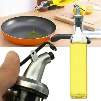 

500ML Olive Oil Vinegar Dispenser Cruet Pourer Bottle Cook Kitchen Spout Glass