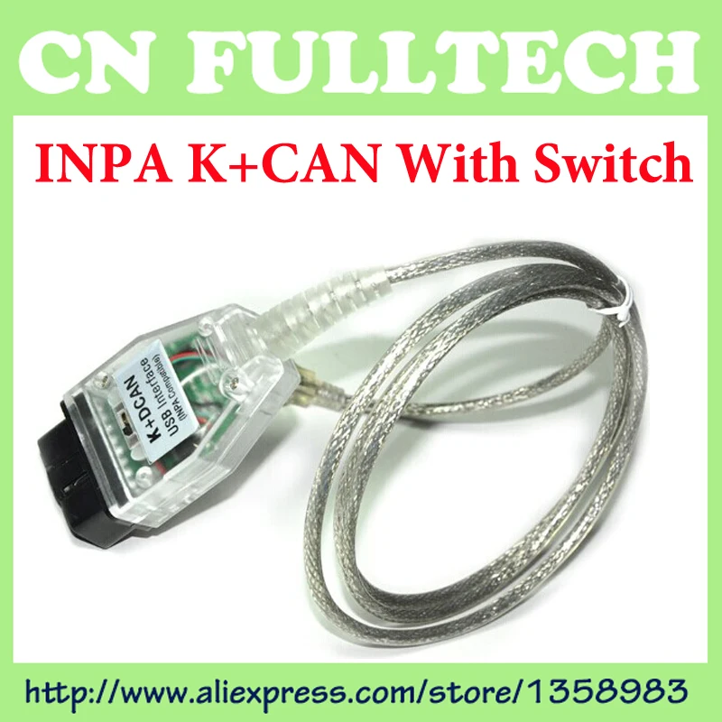 

10PCS INPA / Ediabas K+DCAN with Switched USB Interface For BMW OBD2 CAN Code Reader scanner INPA DIS SSS NCS Coding by DHL Free