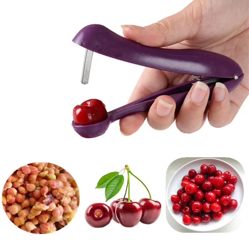 

Easy Cherry Fruit Core Seed Remover Cherry Gadgets Tools Fruit Cherry Pitter Corer Kitchen Tool Accessories for Cherry Pie Cake
