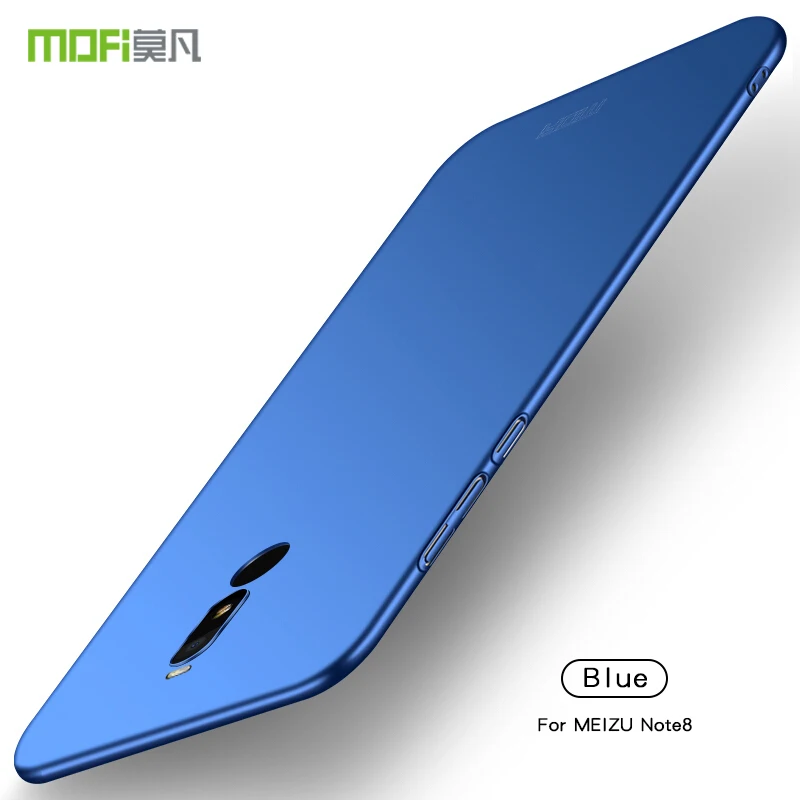 Mofi для Meizu Note 8 чехол, жесткая задняя крышка из ПК для Meizu Note 8, чехол, Капа, Coque Funda - Цвет: Синий