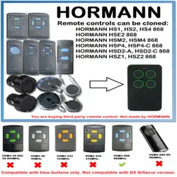 Бесплатная доставка Hormann HSM2 868, HSM4 868 мГц Замена дистанционного управления клонирования HORMANN HSM2, HSM4, двери гаража ворота дистанционного