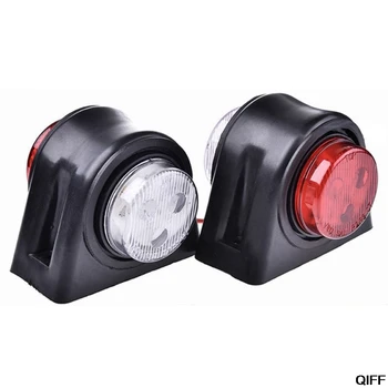 

Side Marker Lights 2PCS 8LED Side Marker Lights White Red Lamp Compatible With 10-30V Trailer Truck May06