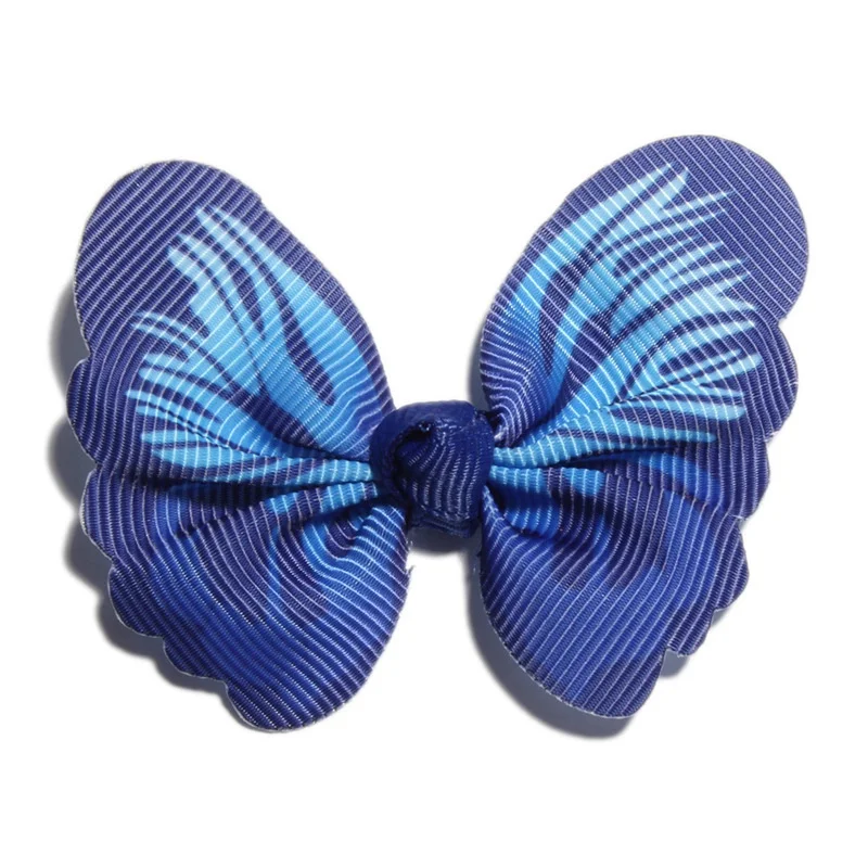 120 шт 6 см Новорожденные банты для волос с бабочкой для волос с зажимом для волос аксессуары магазин заколок для волос для повязки на голову - Цвет: Royal blue