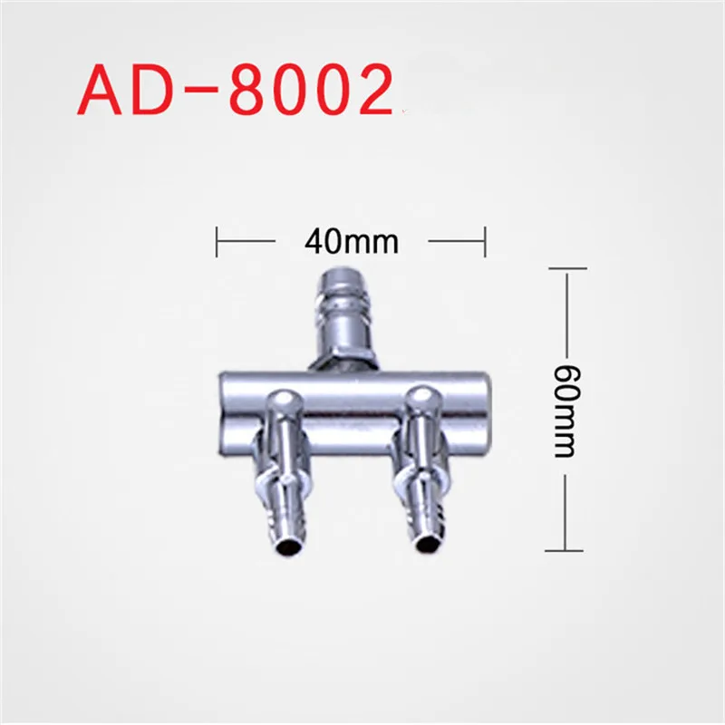 1 шт. 4/8 мм аквариумный воздушный разветвитель авиакомпания воздушного потока разделитель воздушный клапан переключатель регулятора воздушные коллекторы аксессуары для крана - Цвет: A- 2 way