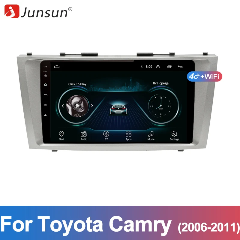 

Junsun 2 Din Multimedia Video Player Android 8.1 GPS Navigation Radio WIFI OBD2 For Toyota Camry 40 50 2006 2007 2008 no dvd