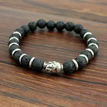 Мужской браслет с бусинами, браслеты Будды, Паракорд, натуральный камень, браслет со львом, мужские браслеты