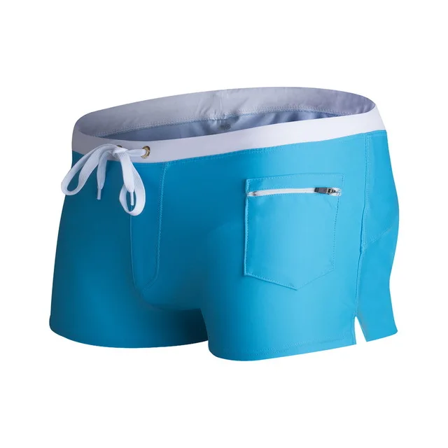 2018 Brand Men's Swim ShortsSwimsuit The Front Pocket Zipper Men's ...