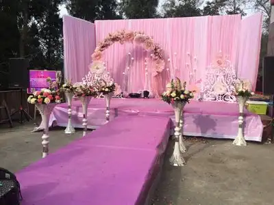 2019 Romantic Wedding Backdrop Stage Silk Sheer Drapes Panels